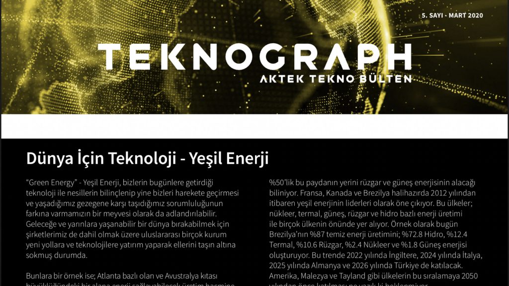 aktek tekno bülten teknograph