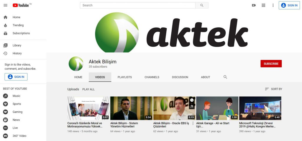 aktek youtube