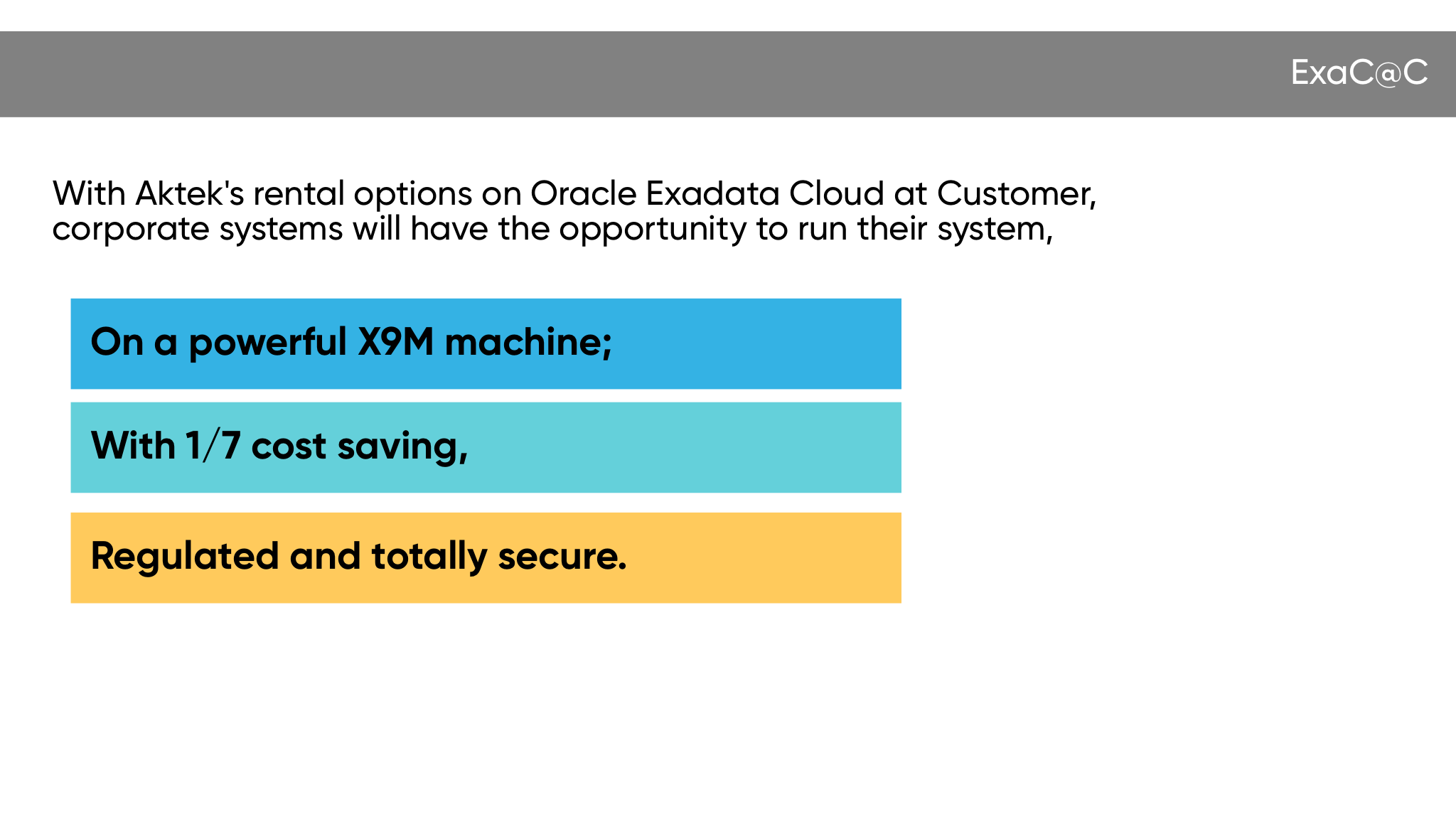 oracle exadata cloud at customer